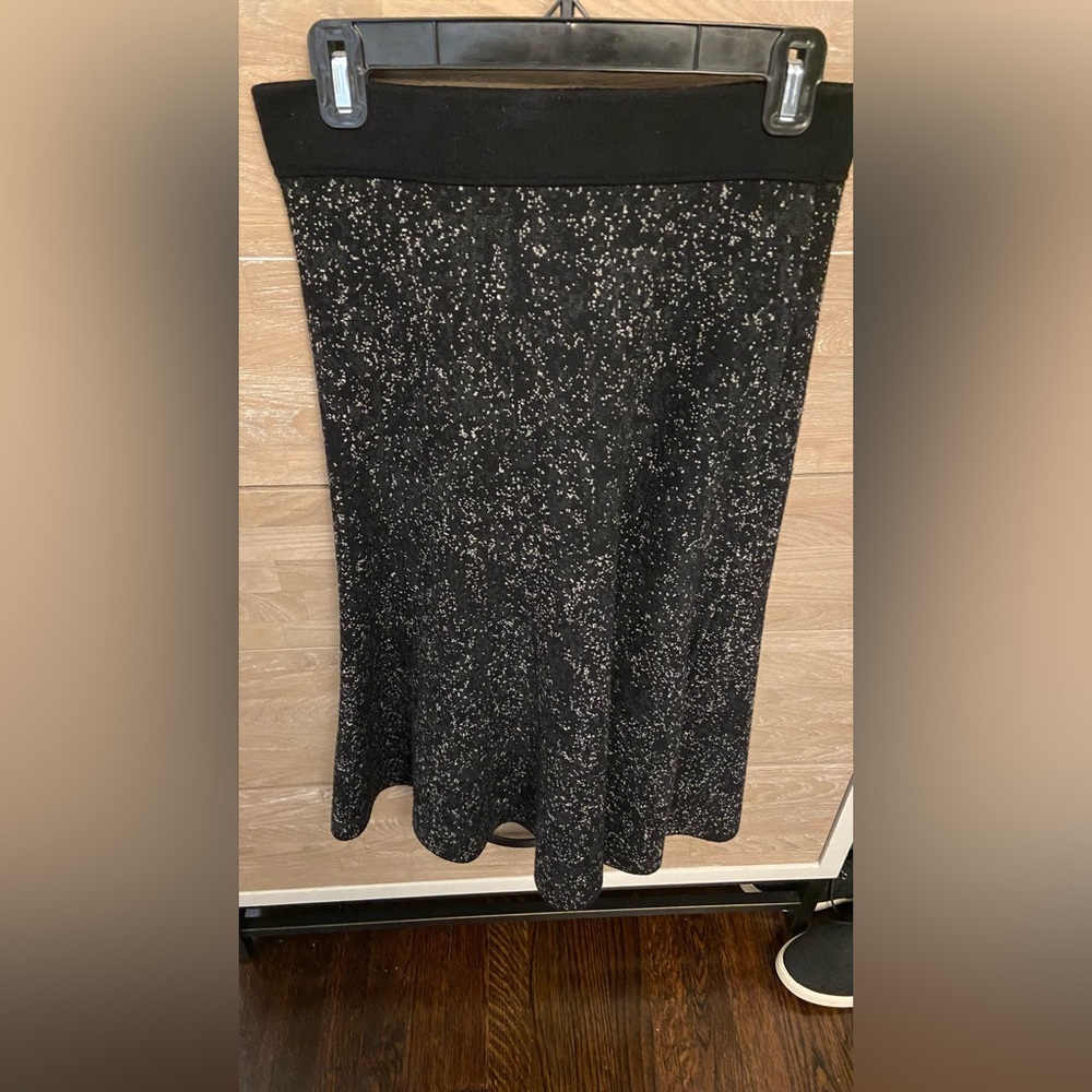 Theory midi wool skirt